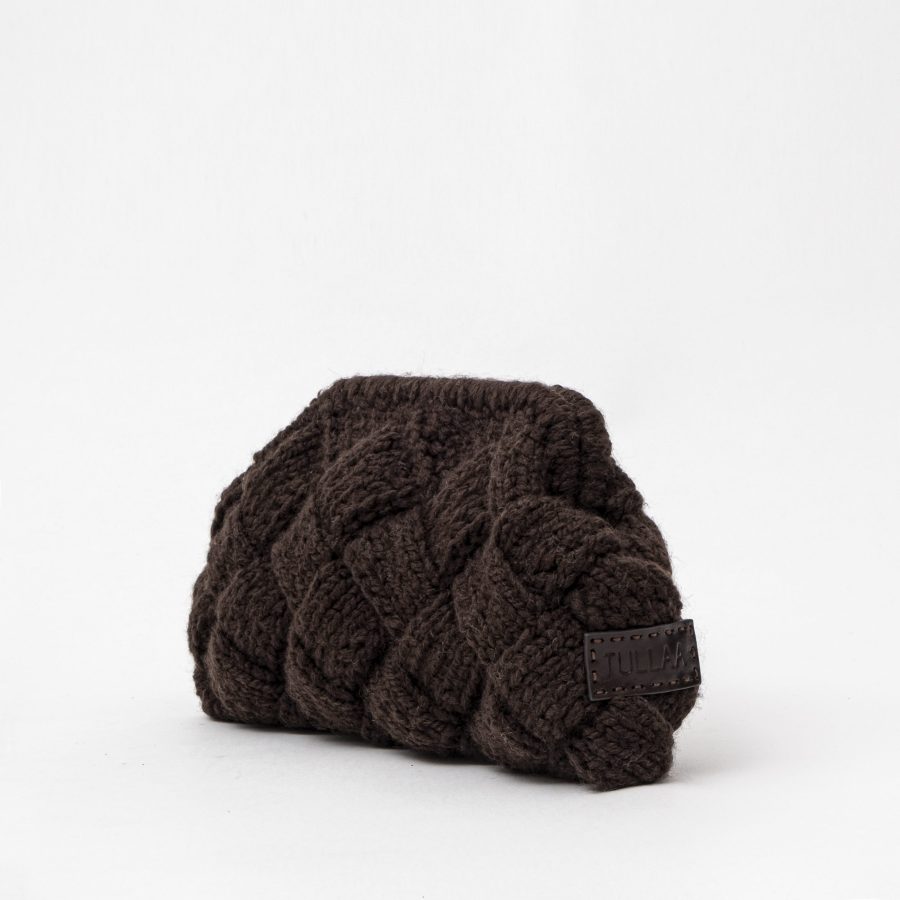 PUZZLE POUCH WOOL HAND BAG - Image 9