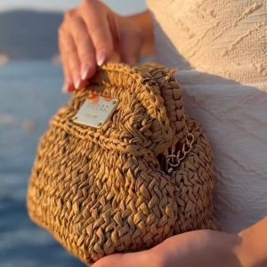RAFFIA MN CLUTCH