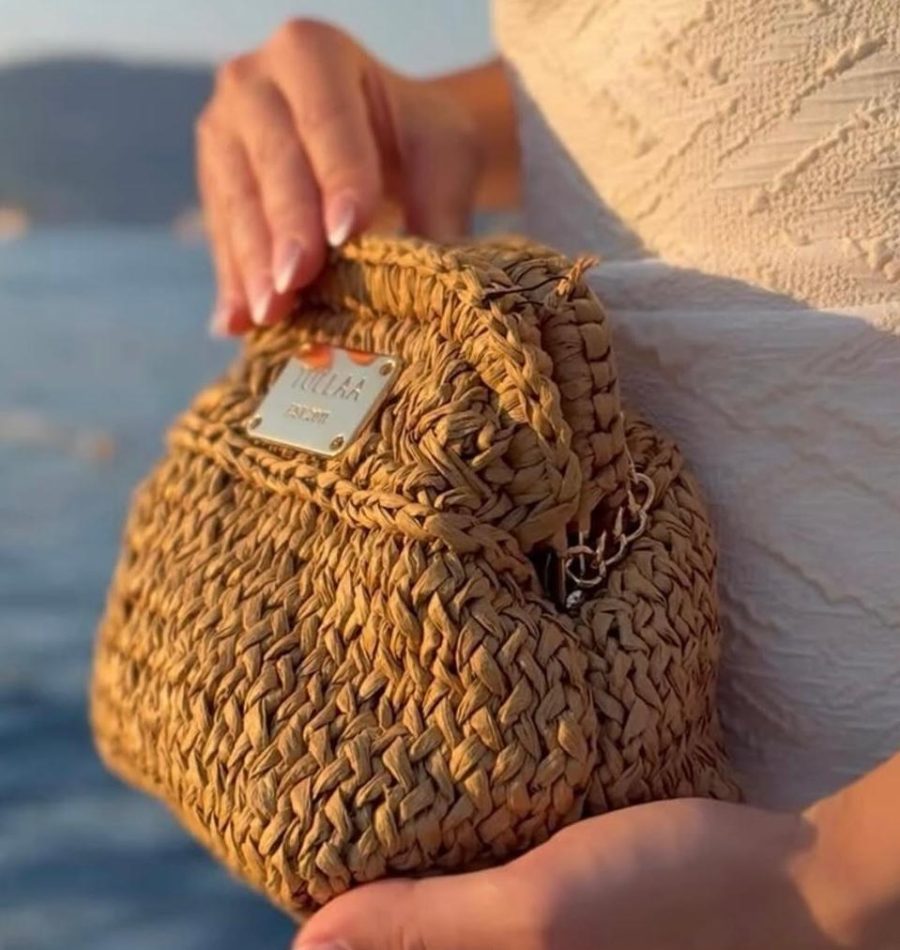 RAFFIA MN CLUTCH